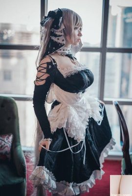 Bambi Azur Lane Cos Awesome God Restored Costume Goethe Maid (39P)