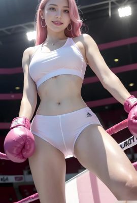 (عقب) Pink Boxing Girl AI