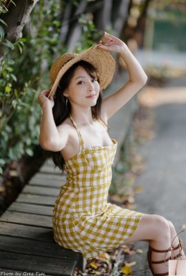 (جمع آوری شده از اینترنت) دختر تایوانی با پاهای زیبا-اشلی، زیبای خلق و خو، تیراندازی شیک در فضای باز (5) (104P)