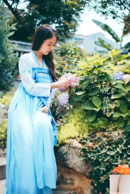 (باشگاه Huanhua) مدل جوان کار با لباس هان به سبک باستانی – مائو شینی (45P)