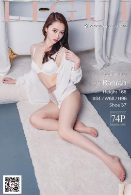 (LiGui Internet Beauty) 2017.09.18 مدل Ranran کفش پاشنه بلند ابریشمی سفید پاشنه بلند (75P)
