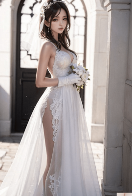 لباس عروس سفید خالص-1080