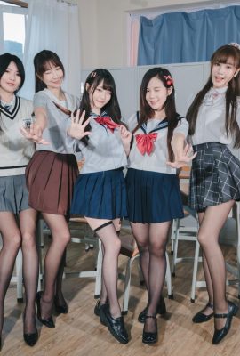 (مجموعه آنلاین) 14 دختر تایوانی با پاهای زیبا مجموعه عکس گروهی واقع گرایانه (قسمت 2) (100P)