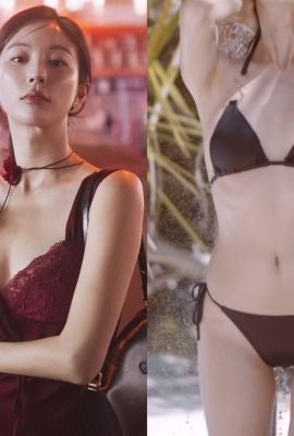 مدل شماره یک کره جنوبی با بیکینی تیره آب پاشی شد! تماشای صحنه خیس در سراسر اینترنت (11P)