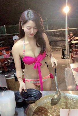 تاثیر اپیدمی! از دیدن یک دختر زیبا با بیکینی که سوپ گوشت جین یین یین را در بازار شبانه می فروشد شگفت زده شدم (20P)