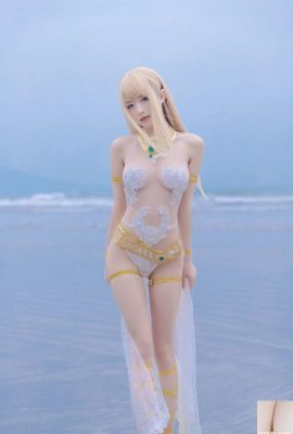 (مشهور اینترنتی COSER) Likelihood Yuno Shimizu – Mary Rose White Swimwear (33P)