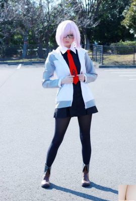 Mashu Kyrielight Cosplay توسط Hidori Rose (سیاه) (58p)