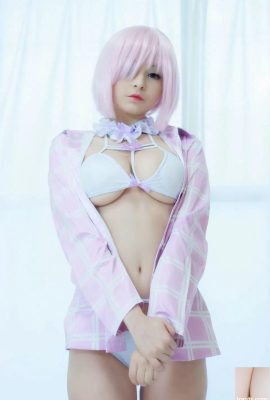Mashu Kyrielight Cosplay توسط Hidori Rose (صورتی) (41p)
