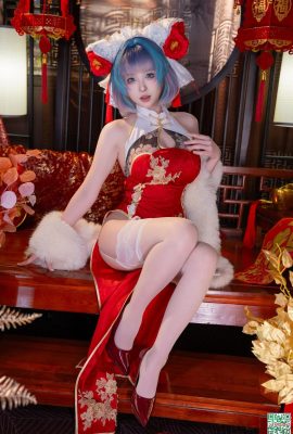 (مجموعه در اینترنت) دختر رفاهی Yuno Shimizu “Chichou Year New Cheongsam” VIP منحصر به فرد (73p)