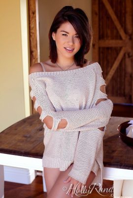 دختر انفرادی Shyla Jennings یک ژاکت و لباس زیر را برای نشان دادن ربودن خود حذف می کند (12p)