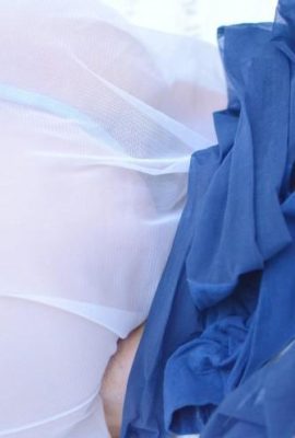 (عکس Legku) شماره 021 شماره دختران بلند با جوراب های آبی (31p)