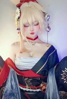 (مجموعه اینترنت) Yamisung Cosplay Yoimiya – Impact Genshin (51p)