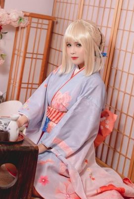 (مجموعه آنلاین) Pyoncos (ピオン) Cosplay Saber Kimono – سفارش Fategrand (34p)