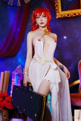 (مجموعه آنلاین) Joyce (Joyce Lin2x) Cosplay Himeko – Honkai Star Rail (74P)